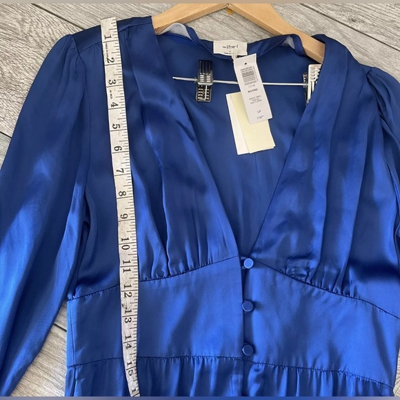 Aritzia Wilfred Blue Maxine Dress BNWT - Picture 6 of 8